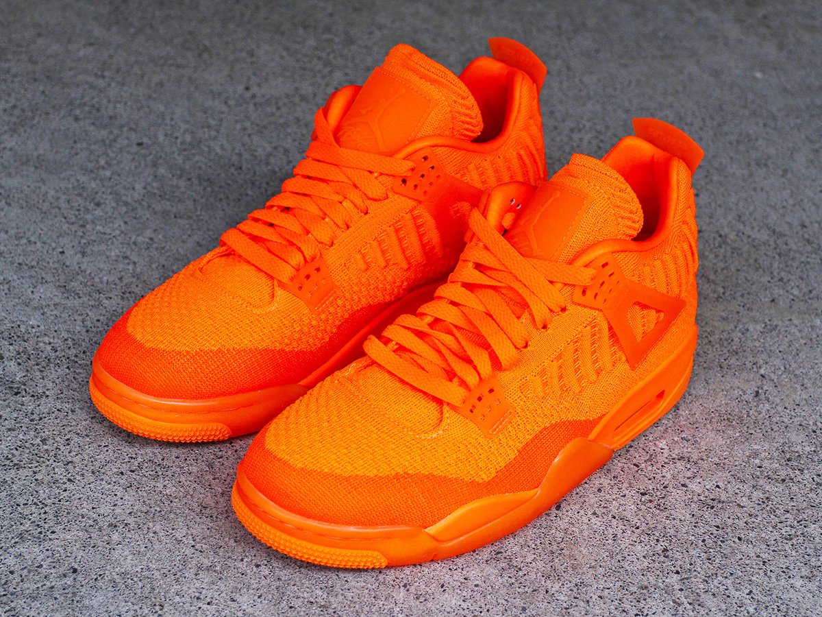 jordan 4 retro flyknit orange