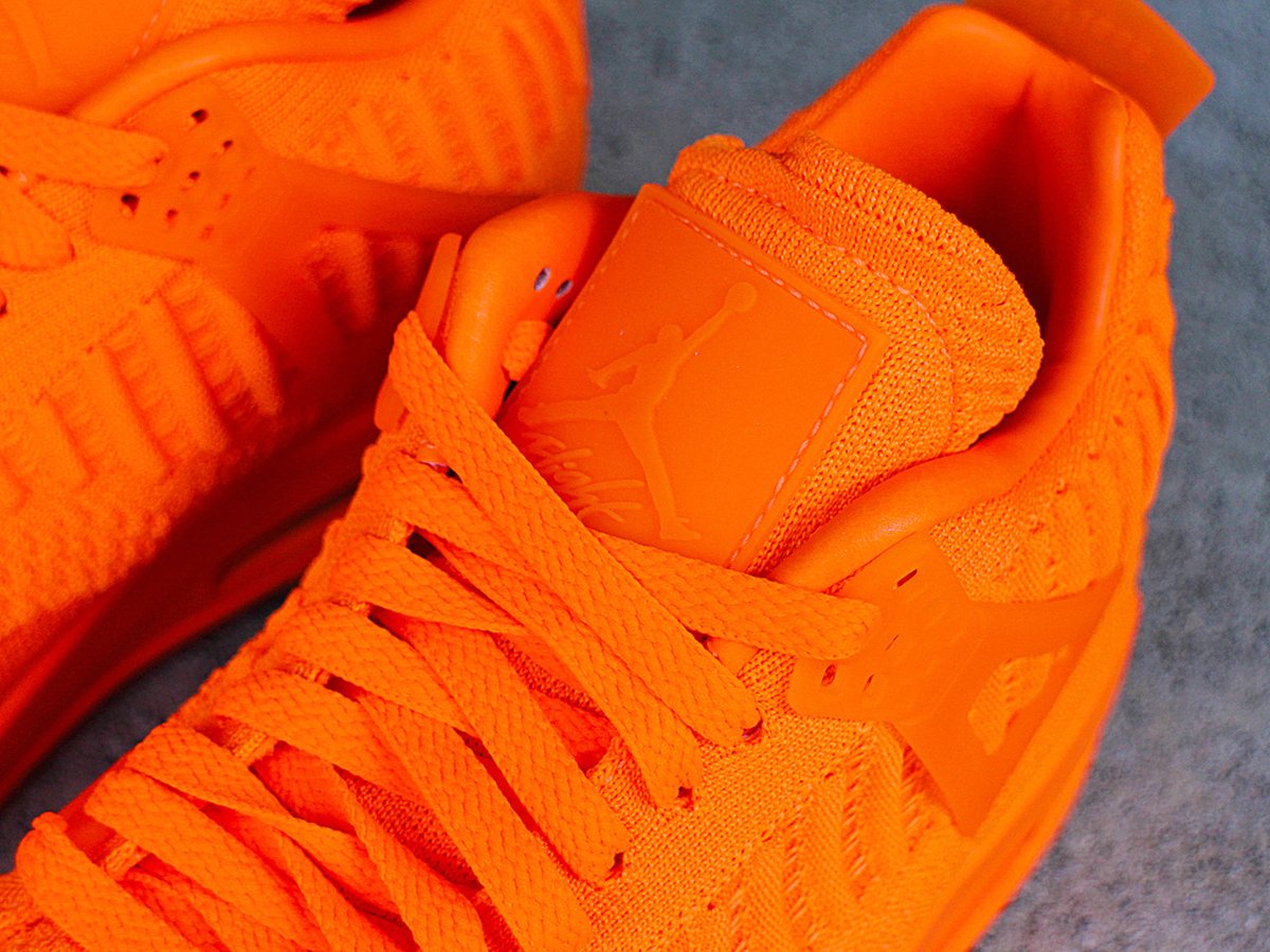 jordan 4 retro flyknit orange