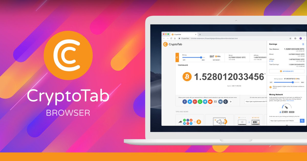 in_touch_in's tweet photo. ✨Wonderful browser!✨Many people enjoy it.🤩And me too.🥰https://t.co/aVSqXfwFF0

#btc #BTCUSD #BitcoinPrice #BitcoinWallet #BitcoinSv #BitcoinGold  #income #passiveincome #moneyonline #BitcoinMining #miningonline #cryptocurrency https://t.co/Og9ZkdlrMk