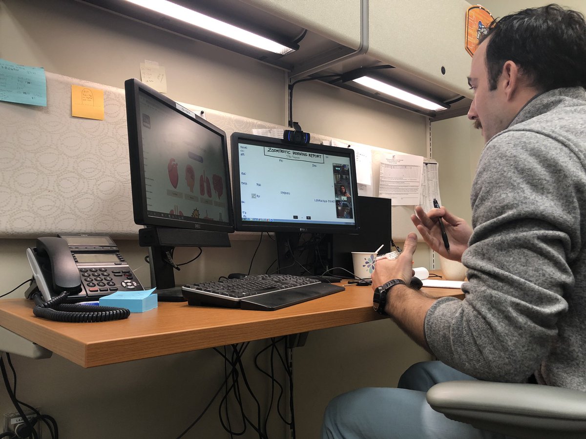 JCHillyard's tweet photo. @ktwaybill @ptfaddenMD @VCU_IMRes @ZoeXZhang @Rujuguju1 @nehahipp @RaslanRasha @AudreyBJernigan @chrisLyoungmd @DrJaredDyer @scall1200 @rvawellmd @ptfaddenMD facilitating like a champ! Always learn so much from his thought process and clinical reasoning! https://t.co/RIQ48dlVy8