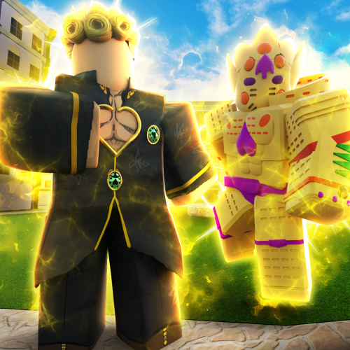 I5k On Twitter Check Out My New Icon For Jojo Blox Likes And Rt S Are Appreciated Roblox Robloxdev - gold experience requiem roblox profile