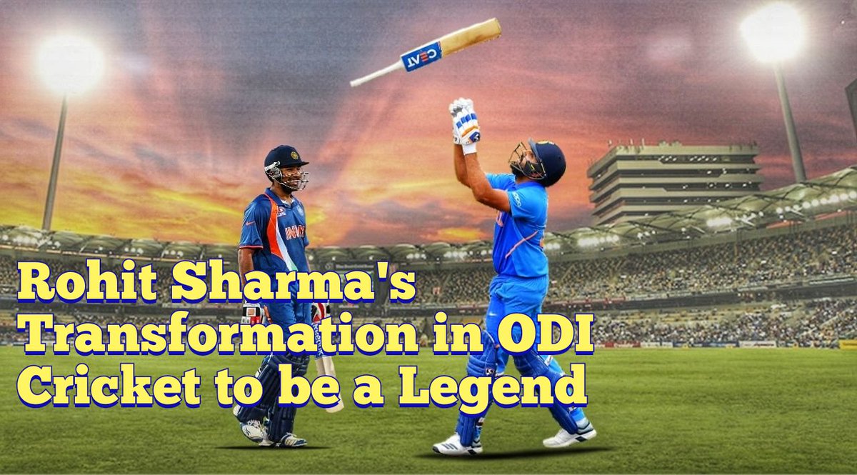 A Tale of Transformation: How Rohit Sharma turned into an ODI Legend through this Thread #HappyBirthdayRohit