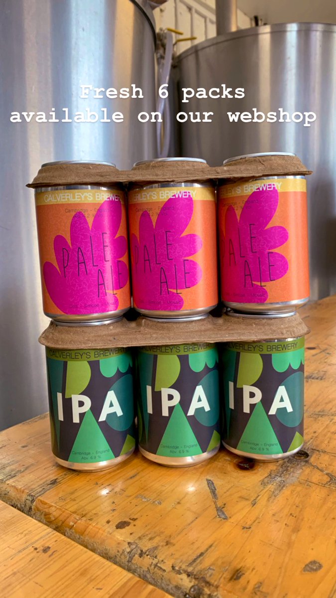 Yum yum. Brewery fresh 6 packs available on our web shop 🤗🍺❤️