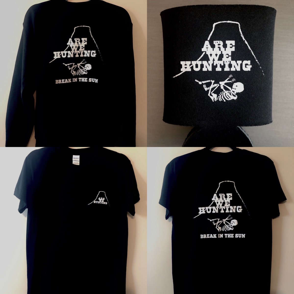 Merch is here. Go to arewehunting.com/merch. Thanks, all.