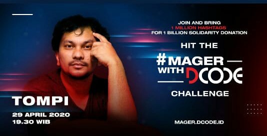 #MagerWithDCODE Makin banyak post, makin banyak juga donasi kamu sumbangkan

So kalian harus nonton live stream concert <a href="/dcode_id/">DCODE Indonesia</a>
sekarang ya. Let’s bring 1 Million hashtags for 1 Billion solidarity donation for Indonesia!