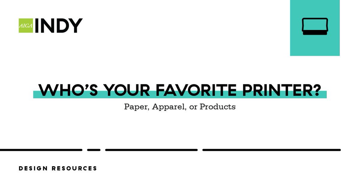 aigaindy's tweet image. Local or national: who is your go to for printing? Paper, apparel, packaging, goods. 👇

#aigaindy #designresources  #designerresources #printers