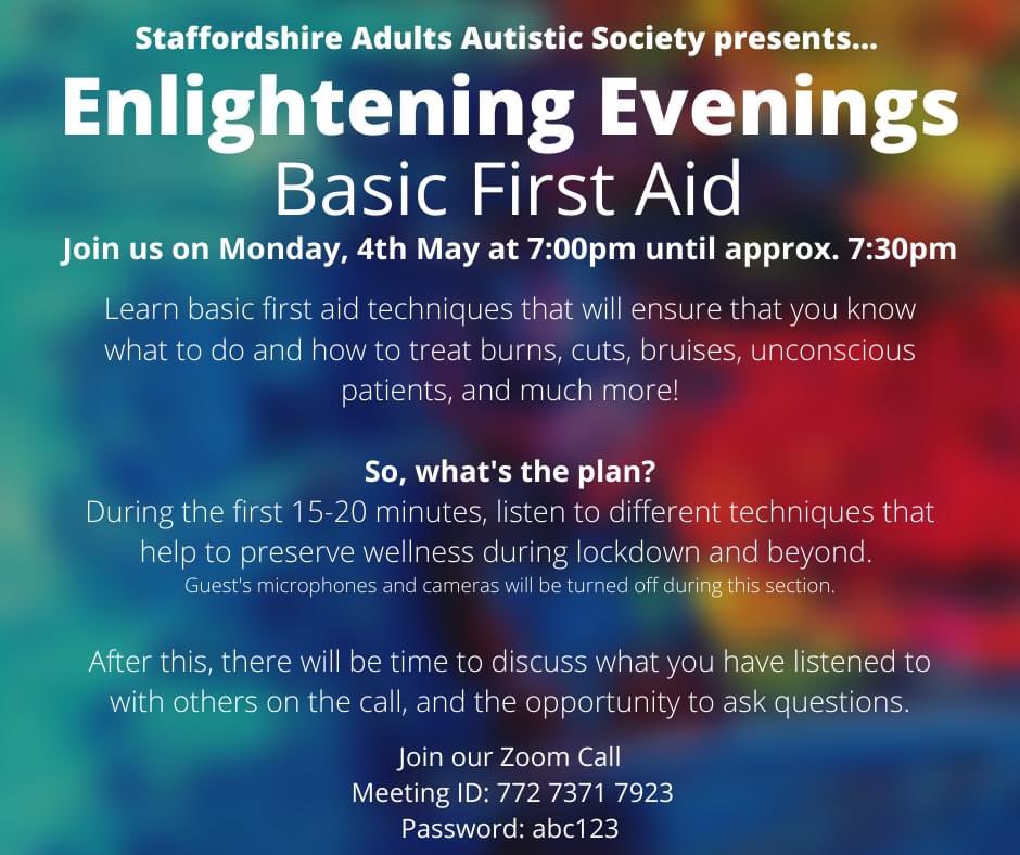 Due to the success of our first Enlightening Evening, we have decided to make it a fortnightly event, each evening will have a different topic or aim! 😄 

Click the following link to join the Zoom call 
us04web.zoom.us/j/77273717923?…

Hope to see you, virtually, there!