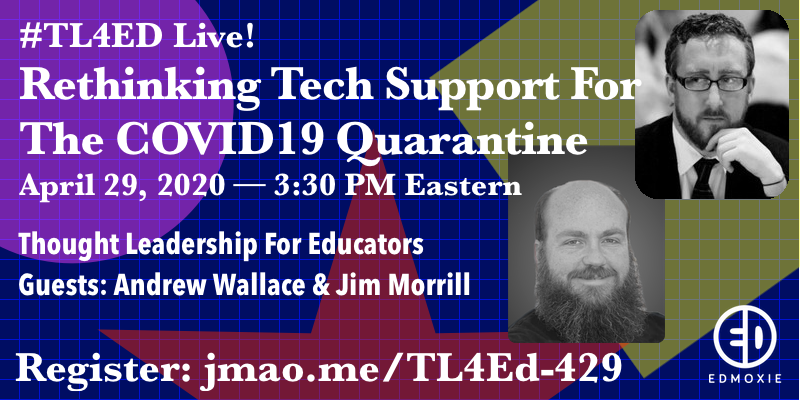 andrewtwallace's tweet photo. Hoping some colleagues &amp; friends might join the conversation today as we rethink tech support in the COVID era! (sorry for late notice, but these days all often look the same)
 #edtech #edchat207 @ACTEM #edchatme

https://t.co/EClnTI46zi
https://t.co/ezub7wwP5v https://t.co/Z8BMCANKmk