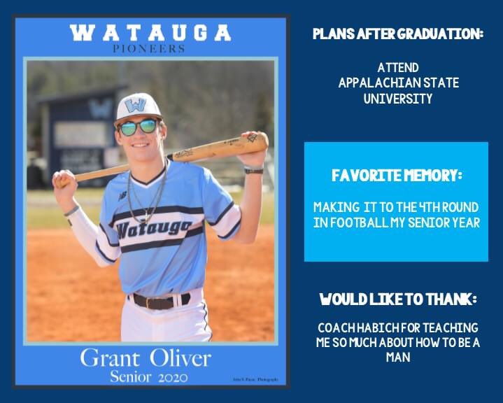 wataugaboosters's tweet photo. 🎓SENIOR SPOTLIGHT: GRANT OLIVER

⚾️We wish we could have watched you play your senior season!! Wishing you all the best as an App State Mountaineer!!

#onceaPioneeralwaysaPioneer
@olivergrant30 @BaseballWatauga https://t.co/eS09Udaqib