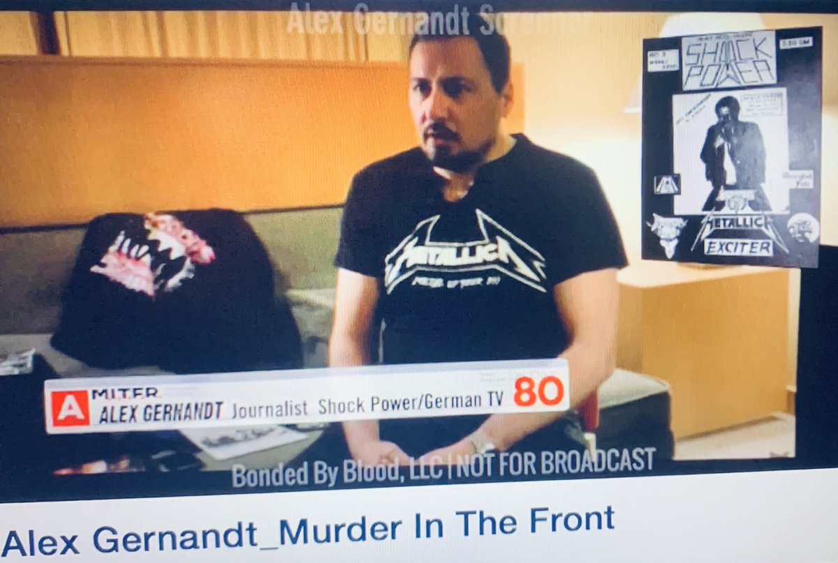 AlexGernandt's tweet photo. Doku #MurderInTheFrontRow #BayArea #ThrashMetal #Metallica #Exodus #Testament #Megadeth #AlexGernandt #ShockPower fanzine https://t.co/hH3mxaV96P