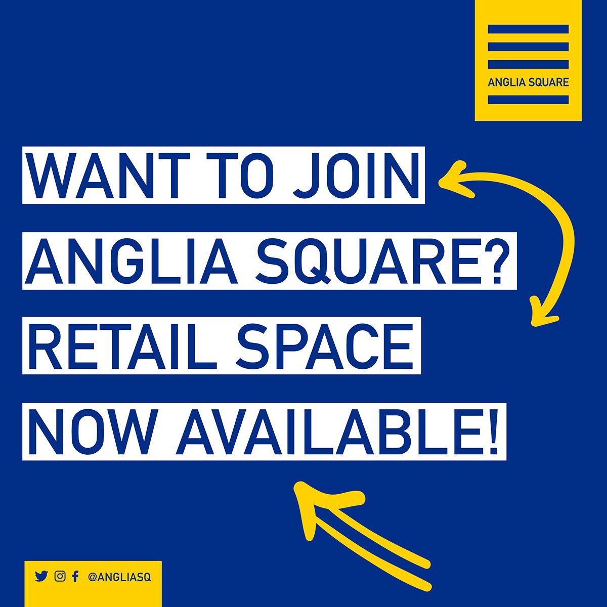 AngliaSq's tweet photo. Looking for new, refreshing and spacious retail space for your business? 🙋
🔊#AngliaSquare currently has retail space available, from 760 sq ft to 7,585 sq ft! 🔊
Get in touch today for more info! At info@angliasq.com 🤳
#retailspaceavailable #ShoppingCentre #Norwich https://t.co/FaeiCe0b4D