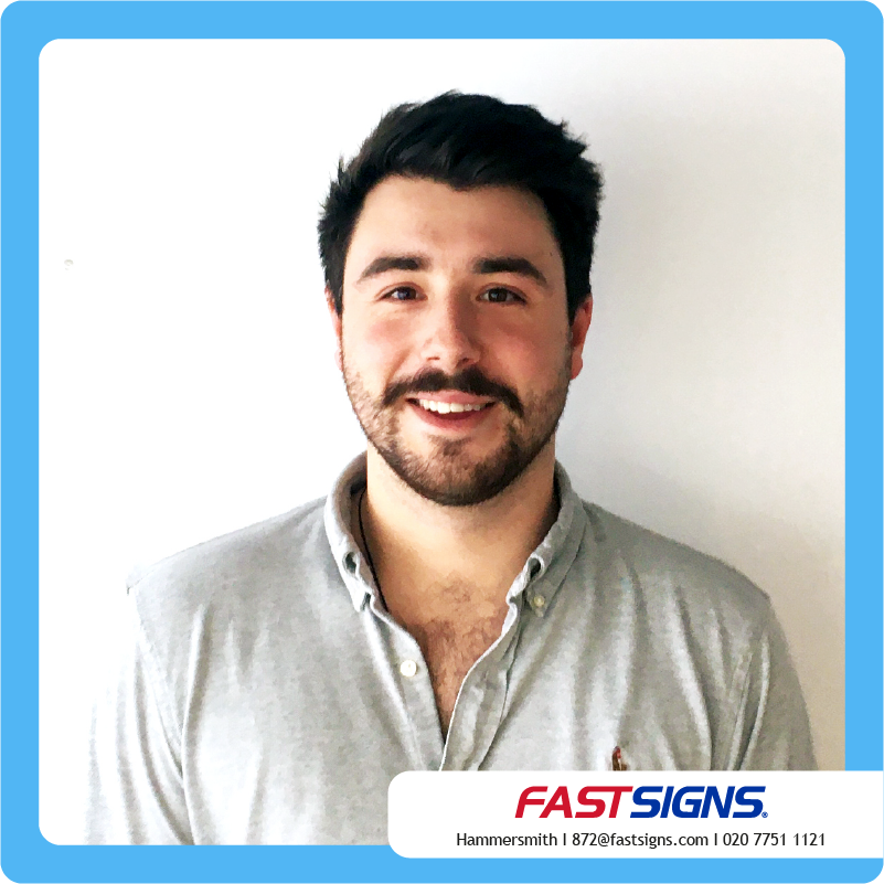 Fastsigns872's tweet photo. We value good customer service and our team works hard to achieve this. Meet Luke, one of our sales consultants, and find out more about his work here at FASTSIGNS.   https://t.co/4JOYDuzzQs  #FASTSIGNS  #Hammermsmith #Signage #SalesConsultant #MeetTheTeam https://t.co/zfyCzYPtiH