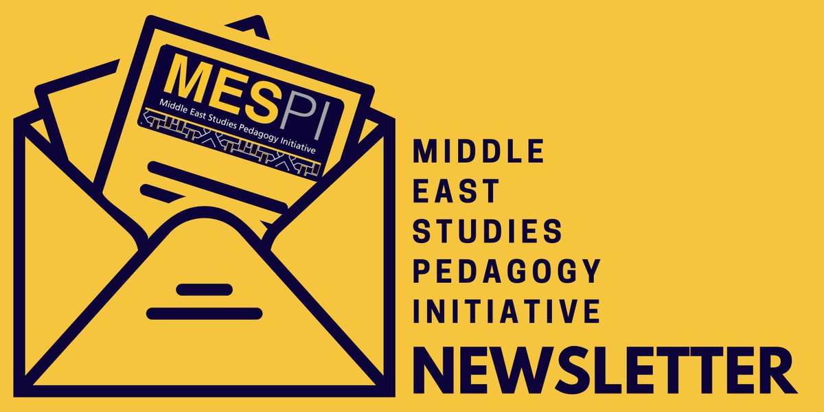 jadaliyya's tweet photo. The second issue of the Middle East Studies Pedagogy Initiative Newsletter (Issue 1.2) is out now!
Read it here: https://t.co/VkDBXAnPt3 https://t.co/fsiTUDww9k