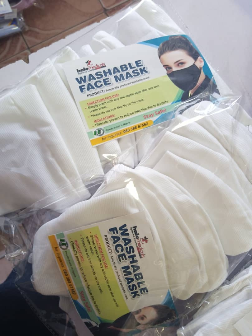 Zandyjudy's tweet photo. Reuseable face mask with good filter available at Halomedicals systems limited.  Contact  08064785362 https://t.co/dpBlmuBaFj