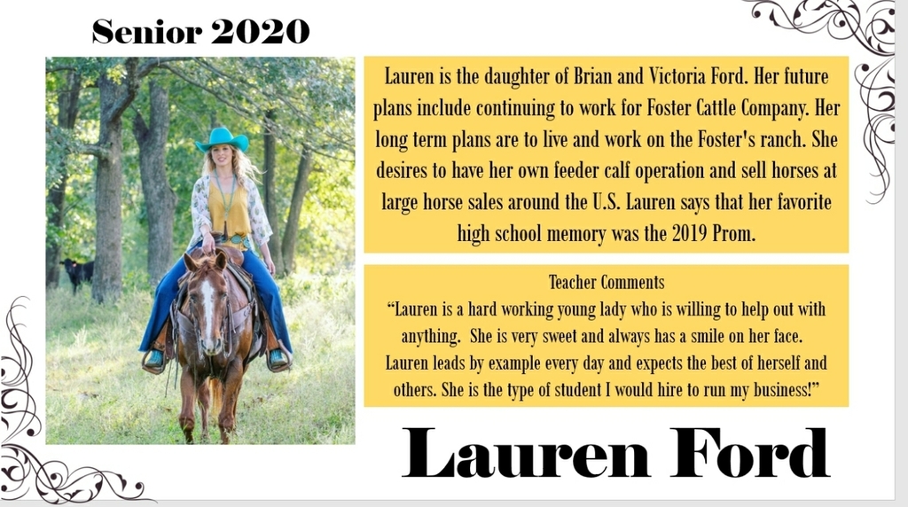 StocktonSchools's tweet photo. SENIOR SPOTLIGHT - LAUREN https://t.co/QeoWvmybDY
