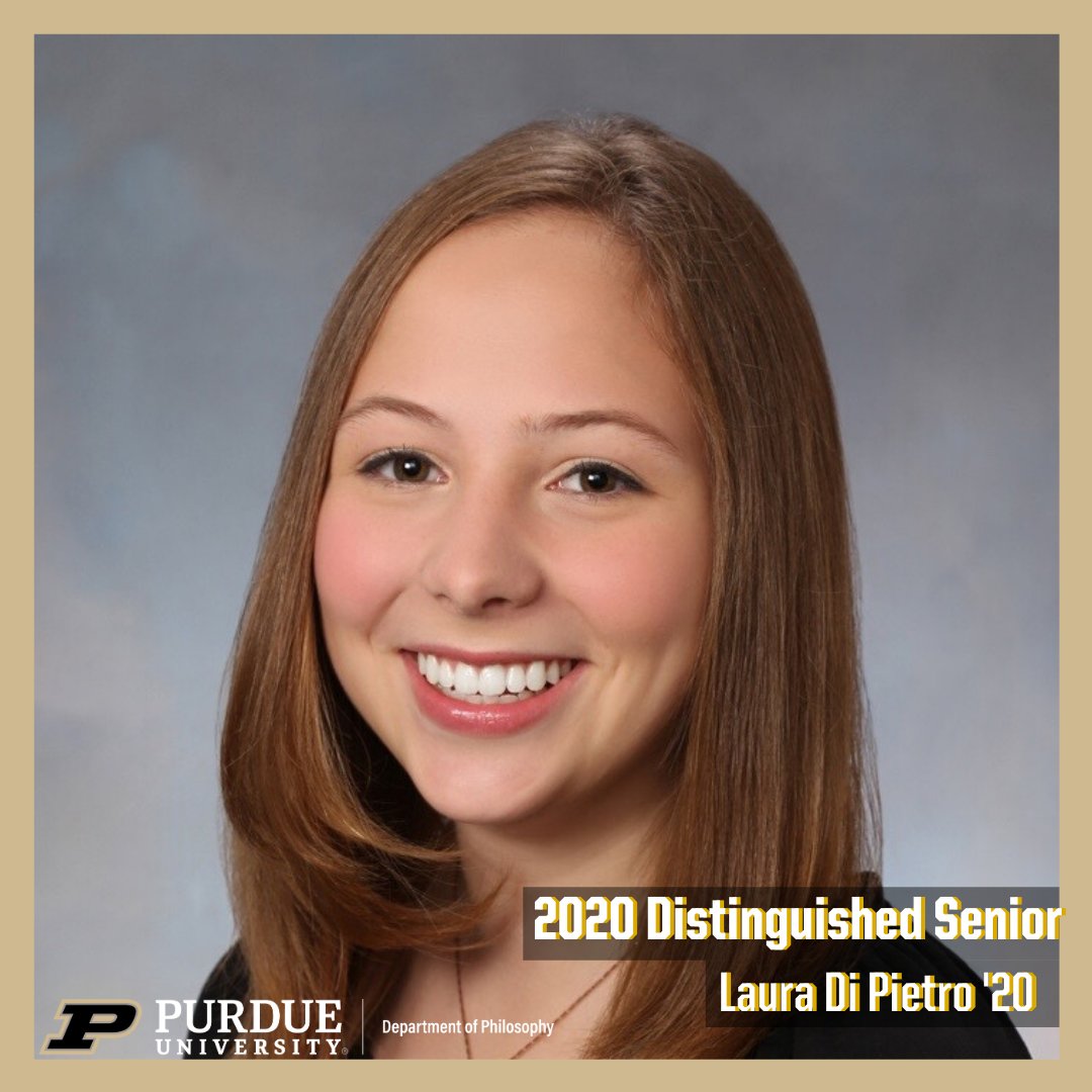 PHILO_Purdue's tweet photo. Please join us in congratulating  the recipients of this year's Distinguished Seniors Award in the Department of Philosophy🎉
⭐ Laura Di Pietro 
⭐ Jordan Mayer 
⭐ Catherine Dube 
⭐ Jackson Smith 
We are so proud of all of your accomplishments! #boilerup https://t.co/LKBK0BGyZk