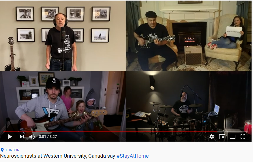 CAN_ACN's tweet photo. This will make you smile: Great (classic!) song by a group of neuroscientists @WesternU - #StayAtHome #StayInYourRoom #YouCanMeetYourFriendsOnZoom https://t.co/XS54CRRNSK
w/ @Comadork @Timothy_Bussey Hooman Gangavi @conorwild + backup dancers #ScienceRocks https://t.co/J2eXPukY0O