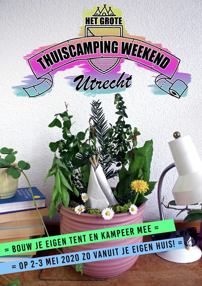 ⛺️☀️Dit weekend gaan we op vakantie! Gaan jullie mee met Het Grote #Thuiscamping Weekend Utrecht? Gratis en samen! Check m.facebook.com/events/4409320… • #vakantie #thuisvakantie #StayHome #buurtcamping