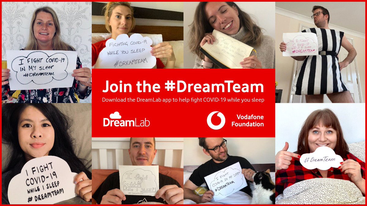 Join the #DreamTeam and help fight COVID-19 in your sleep by downloading the DreamLab app. It uses your phones unused power to turn it into a super computer ⚡️ free for all networks to use and super easy <a href="/Clare_Wilks1/">Clare Wilk</a> <a href="/carolinediggers/">Caroline Johnson</a> <a href="/jordanstone/">Jordan Stone</a> <a href="/StewHicks/">Johnny Hicks</a>