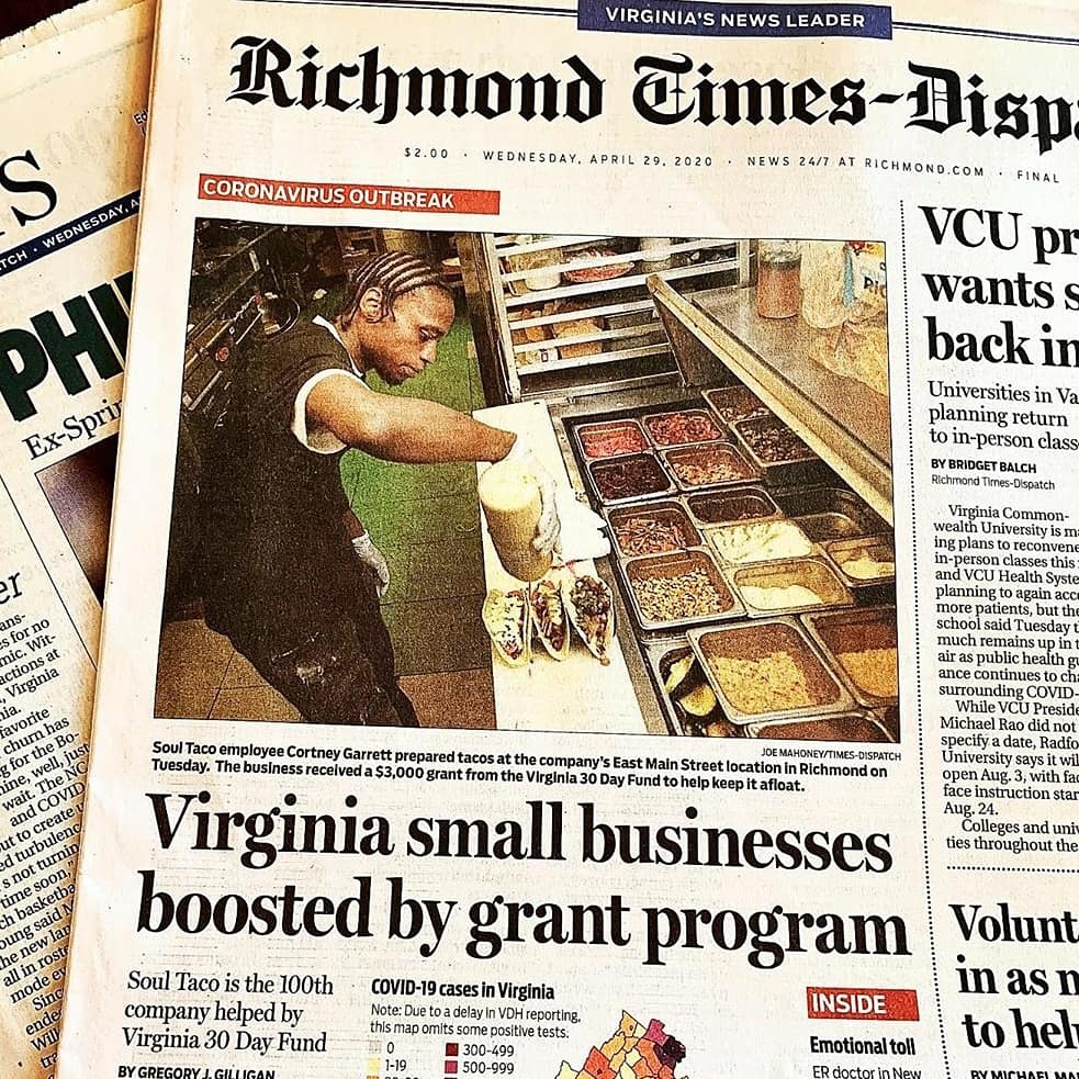 DMVTEESDOTCOM's tweet photo. Great news! @VA30DayFund has funded over 100 Virginia businesses! Order a shirt and help them out! Proceeds go directly towards funding small businesses! https://t.co/xv30S2yiWQ https://t.co/xcQIrfjsXh