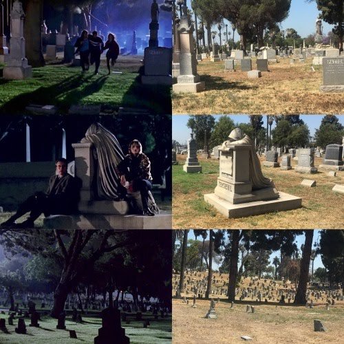 The real graveyard they shot in.