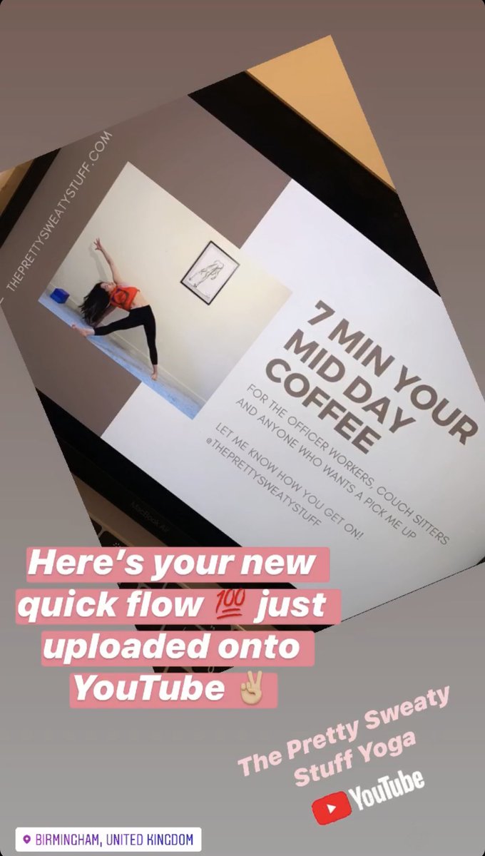 Here’s your quick flow of the day ✌🏼 #yoga #birmingham #birminghamjq #birminghamjewelleryquarter #supportsmallbusiness #virtualyoga