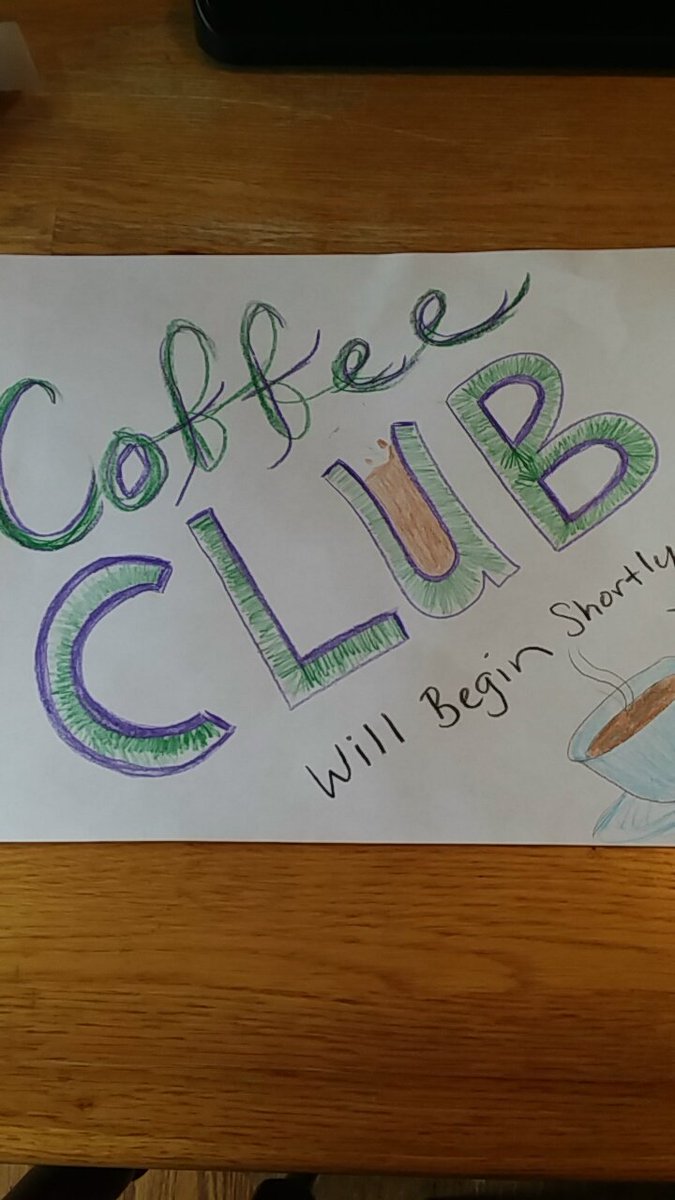 MrsGatesScience's tweet image. Coffee club is open