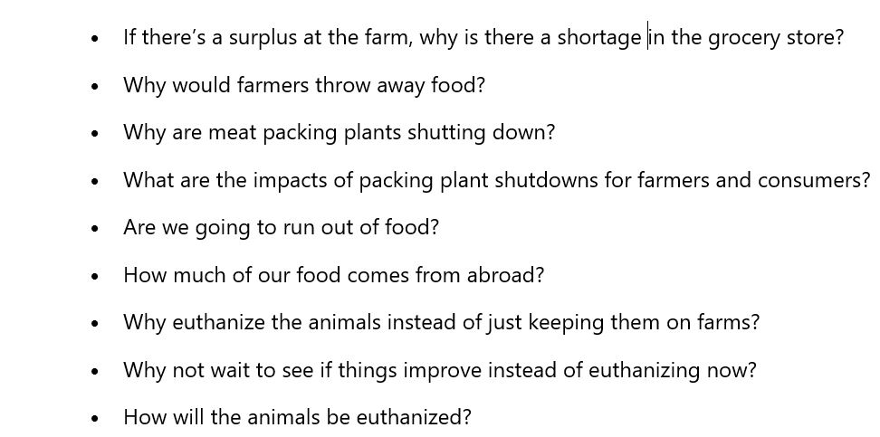 JaysonLusk's tweet photo. Some of the questions we answer in this new resource on the food supply chain: https://t.co/ezysw2WCWj https://t.co/ccQ8rsgqKX