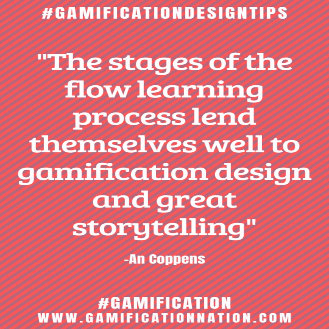 GamificationNat's tweet image. Daily #Gamificationdesigntips: The stages of the flow learning process lend themselves well to gamification design and great storytelling.
#Gamificationdesigntip #Gamification #Gamificationnation #Design #Gamedesign #Gamificationdesign #Gamedesigntip