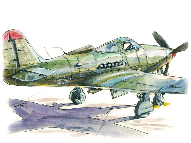 pakowacz's tweet photo. Bell P-39 Airacobra 1941 – 1944, Number built 9,588 #warbird #airplane #aircraft #bellp39 #p39 #watercolor #illustration #sketch #usk #watercolorsketch https://t.co/Zrwu4DAXiX