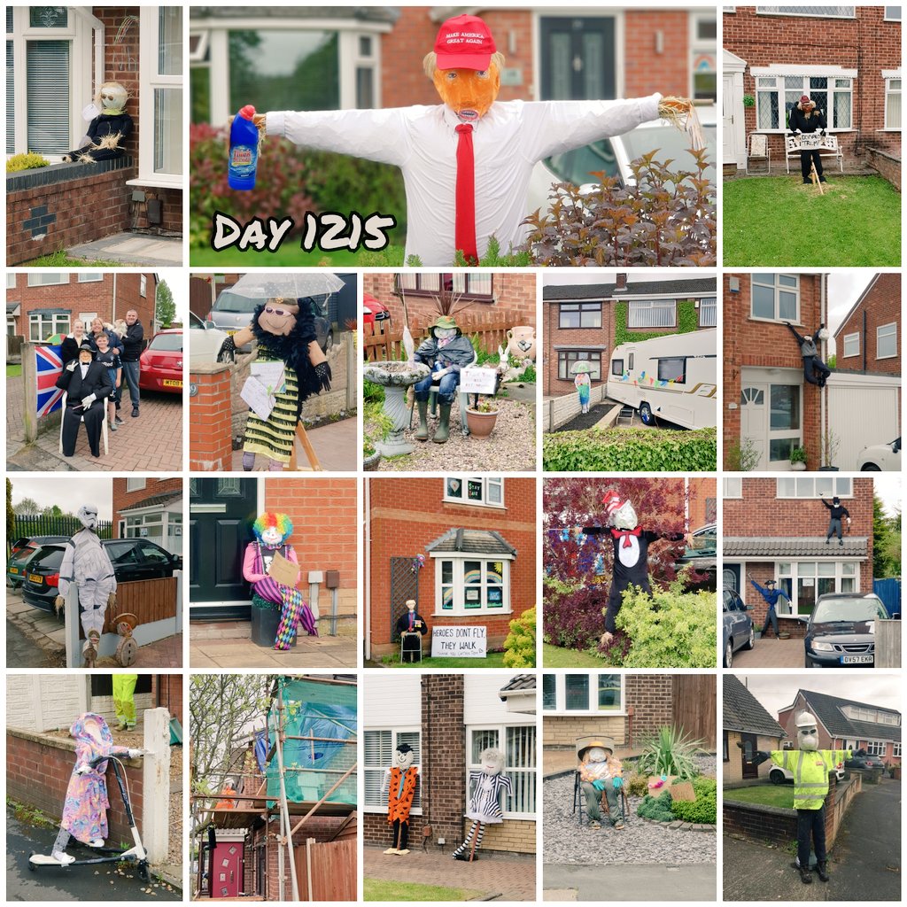 TheWiganRunner's tweet photo. Day🧟‍♀️🧟‍♂️1215

A great effort from the Community 👨‍👨‍👦‍👦 of Hawkley Hall in Wigan📍

200+ Amazing Scarecrows 🧟‍♀️🧟‍♂️ outside peoples Homes🏡
@WigToday

#1215 #ScareCrow #HawkleyHall #Wigan #Community #Fun #Friendly #People #Happy #BestTownInTheWorld #Lockdown #COVID19 #WeKeepGoing #Journey https://t.co/wEcachNRTG