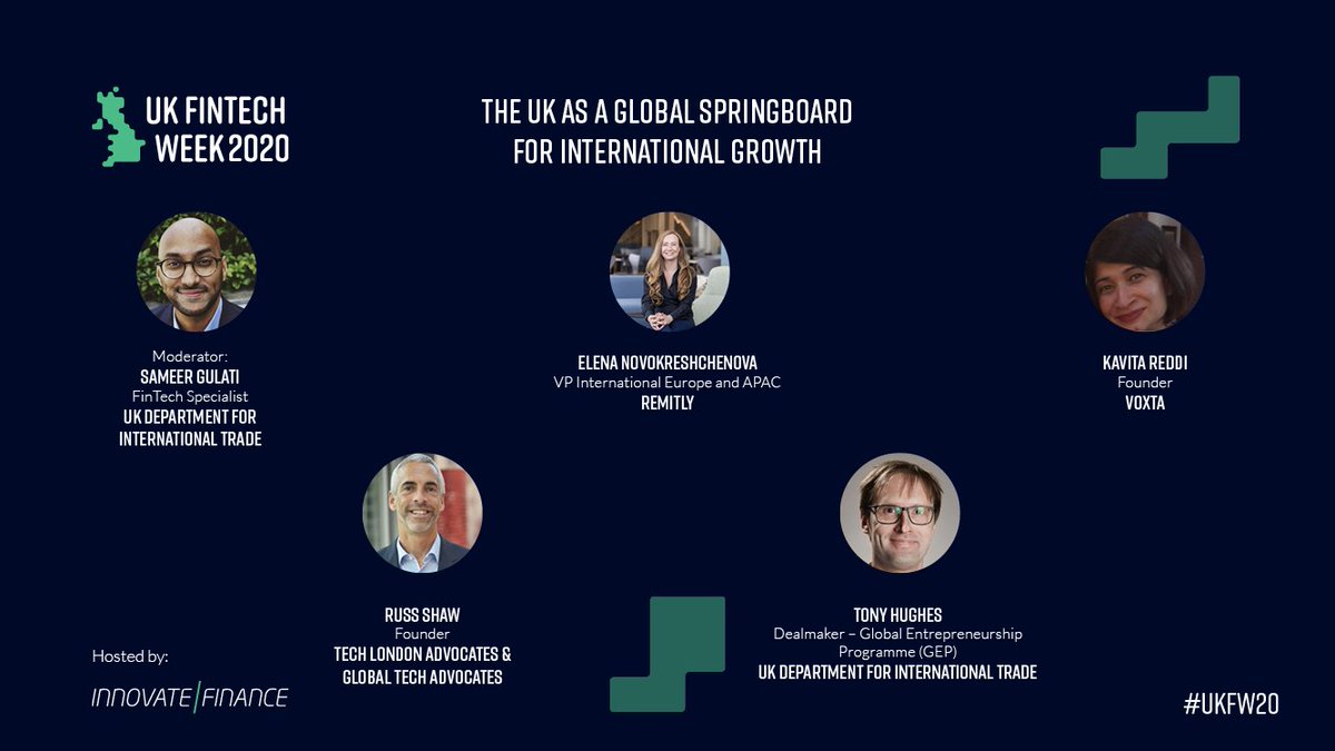 Upcoming #UKFW20 webinar, brought to you by @tradegovuk!

🕑Tomorrow April 30th 13:00 BST
🚀The UK as a global springboard for international growth
🗣️Speakers from @tradegovuk <a href="/remitly/">Remitly 🌎</a> Voxta <a href="/TechLondonAdv/">Tech London Advocates</a> and <a href="/GlobalTechAdv/">Global Tech Advocates</a>

Register: lyyti.fi/reg/The_UK_as_…
