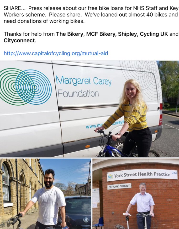 LowAshPrimary1's tweet photo. Massive thank you to @CityConnect1 for providing the children of key workers, with pedal bikes and helmets! 🚲 #KeyWorkers #StaySafe #LowAsh #Cycling https://t.co/BrdmPp1lYL