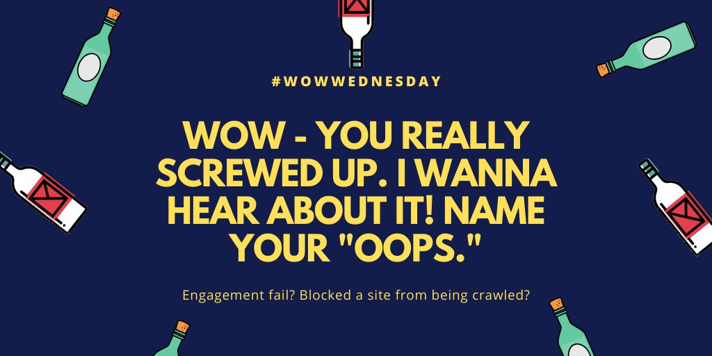 DianaRich013's tweet image. #WowWednesday Wow - you really screwed up. I wanna hear about it! Engagement fail? Blocked a site from being crawled? Name your "oops." #digitalmarketingfail #optimizationfail #welearnfrommistakes

Turns out I targeted the whole US for a local FB campaign...oops!