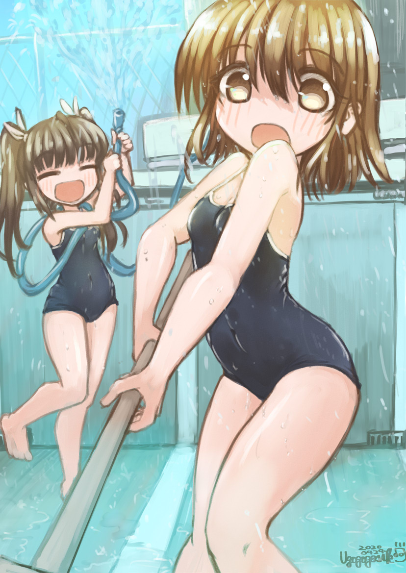 スク水描きたかった。 