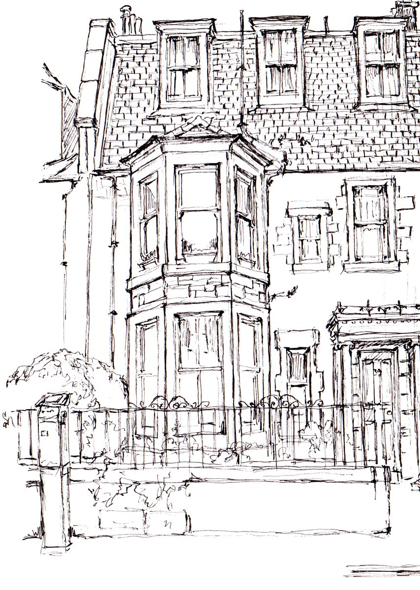 TheGreenDeerUK's tweet image. An ink drawing of a local townhouse circa mid-19th century, Edinburgh

#townhouse #localstreet #house #houseportrait #illustration #georgian #victorian #ink #victorianedinburgh #edinburgh #drawing #art #architecturedrawing #MadeInScotland #Scotland #ScotSpirit #TheGreenDeerUK