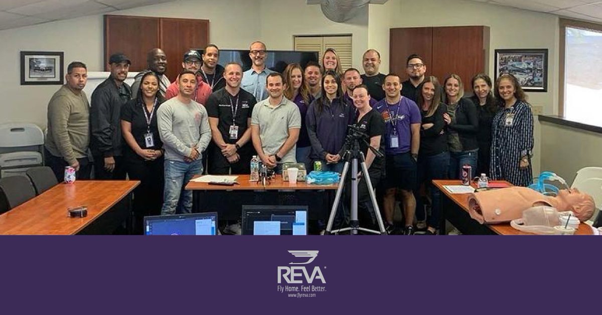 <a href="/REVAInc/">REVA, Inc.</a> Assistant Director of Medical Operations discusses a recent ventilator training exercise undertaken by the air ambulance operator’s medical crew. Read full story: bit.ly/3aNyvSA