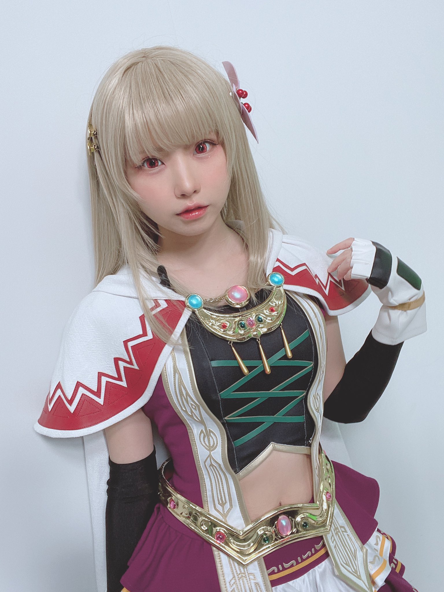 画像,『FFBE4.5周年記念生放送』第一部にて、フィーナのコスプレで出演させていただきました！ご視聴・コメントありがとうございました✨5月は毎日無料10連が出来る！…