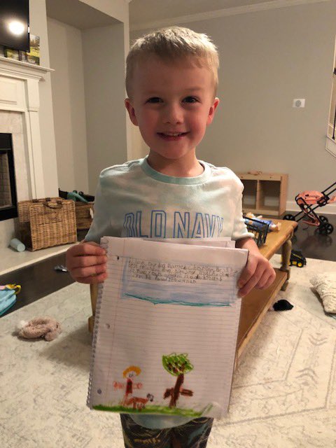 djbuff1's tweet photo. Lots of writing happening this week in Kindergarten!  Way to go guys! @CMCSIWarriors @Hall_Schools https://t.co/s6J6FXdngQ