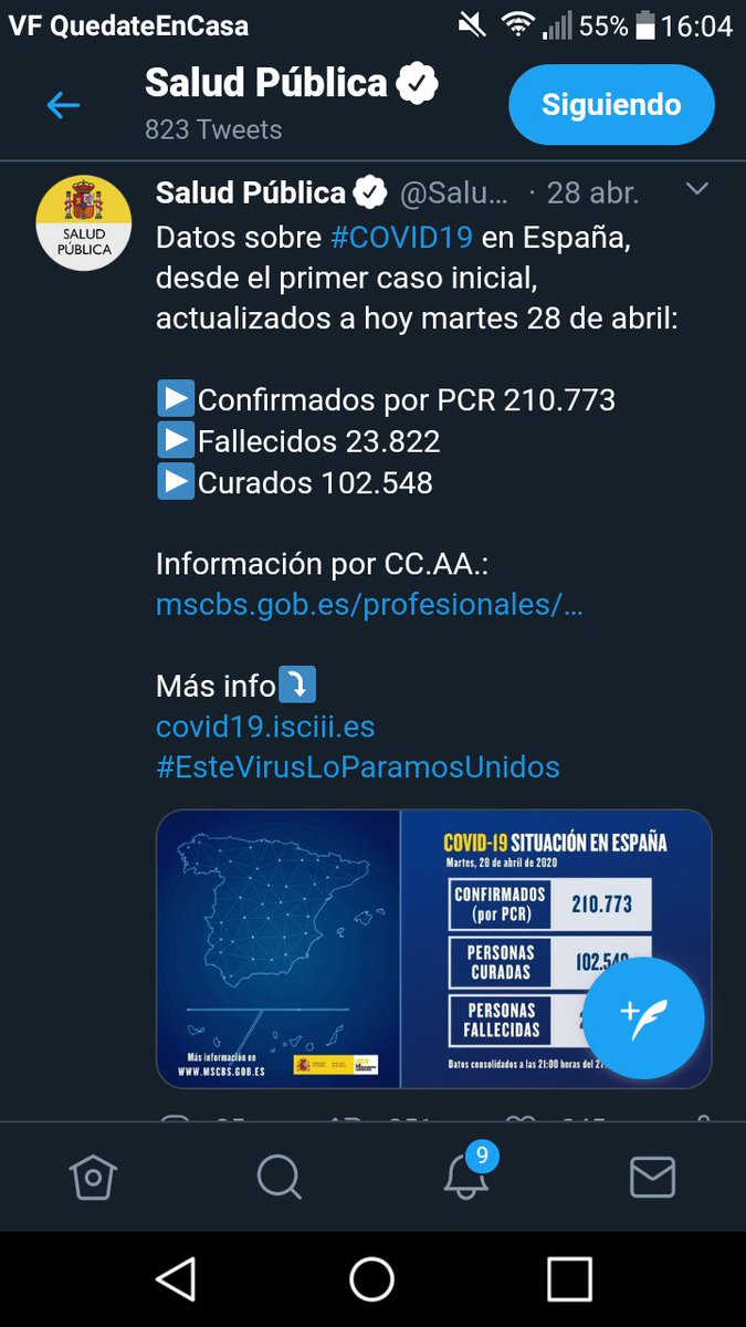 Inma29_96's tweet photo. @A3Noticias @SandraGolpeA3TV ¿por qué decís que de ayer a hoy solo hay 325 fallecidos? ¿No contrastais datos o no sabeis restar? No es la primera vez que pasa. https://t.co/SjHVcTn2yP