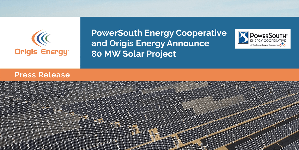 OrigisEnergy's tweet photo. PowerSouth Energy Cooperative @powersouth and Origis Energy Announce 80 MW Solar Project | Wing Solar is an 80 MW project by Origis Energy to be constructed in Covington County, AL

https://t.co/UON9fDEX0u https://t.co/Gya1jALJbD