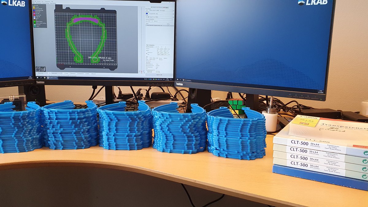 Det tas många initiativ runt om på LKAB kopplat till coronakrisen. Ett sådant är att med 3D-skrivare tillverka visir och visirhållare som sedan skänks till Region Norrbotten: bit.ly/3aLCzmx