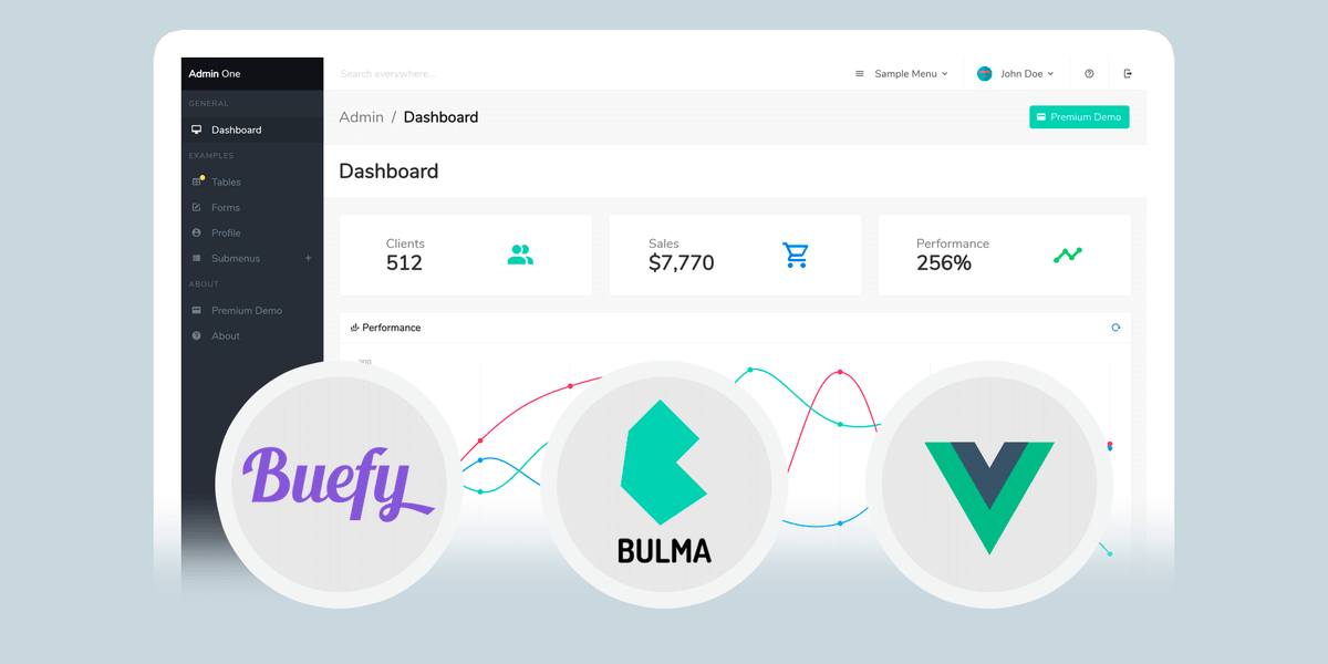 Free Bulma Vue.js admin dashboard template #bulma #buefy #vuejs github.com/vikdiesel/admi…