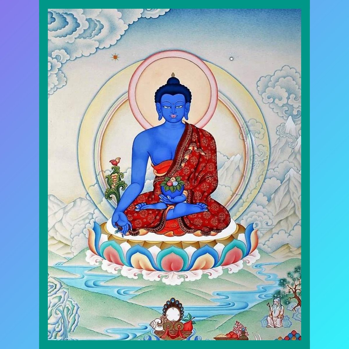 DAGSHANGKAGYU's tweet photo. Hoy (29/04/2020 a las 18h.) será lama Kelzang quien hará la práctica de Sagye Menla en el 'streeming' de la página oficial del Facebook de DSK, podéis recitar el mantra:
'TEYATA OM BEKHADSE BEKHADSE MAHA BEKHADSE RADSA SAMUNGATE SOHA'
o bien meditar con el lama
#budismo #menla https://t.co/yUTxR26fYv