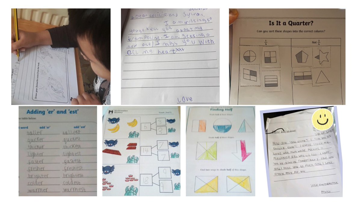 OasisAspinal's tweet photo. Here are some more wonderful examples of the learning that has been taking place at home this week! Examples of work included are from our amazingly talented EYFS, Year 1 & Year 2 children!
@OasisAcademies @NatDirectorOCL
#Love4Learning
#HomeSchooling https://t.co/CjWe7U3LU4