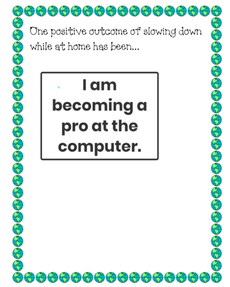 Ss are learning new things in new ways as we slow our roll in distance learning.  It's important to step back, reflect, and appreciate the opportunities this time has given us. <a href="/CBGaymanES/">George G. Gayman Elementary</a> #CBDLP
