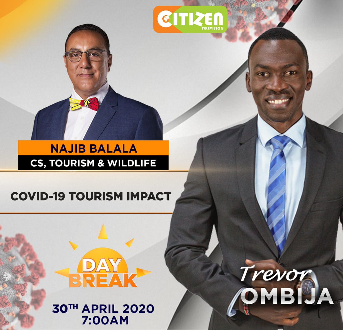 TrevorOmbija's tweet photo. Tourism takes a hit as hotels close and workers sent home. The Govt. has allocated Ksh. 500M to cushion the Industry but will it be sufficient? We speak with @tunajibu on the strategy to revive the sector only on @citizentvkenya #Daybreak https://t.co/Qu01yisr1O
