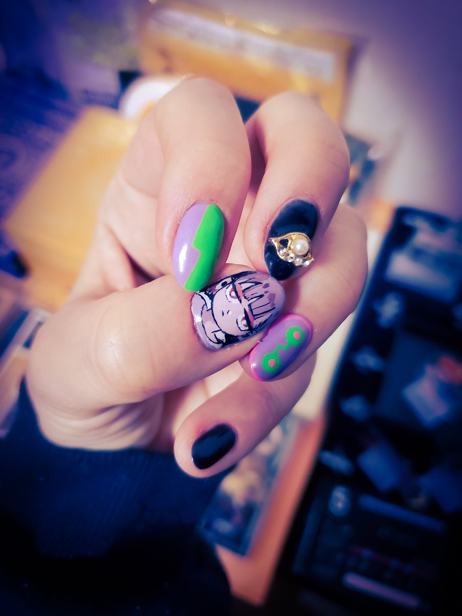 がちゃ ずっと真夜中でいいのに お勉強しといてよ Zutomayo せっかくの自粛なので お勉強ネイルに 学生さんも今がチャンスではないだろうか 一番最初に塗るベースはマニキュア それ以外はアクリル絵の具を使うと成功しやすいかと思われます お