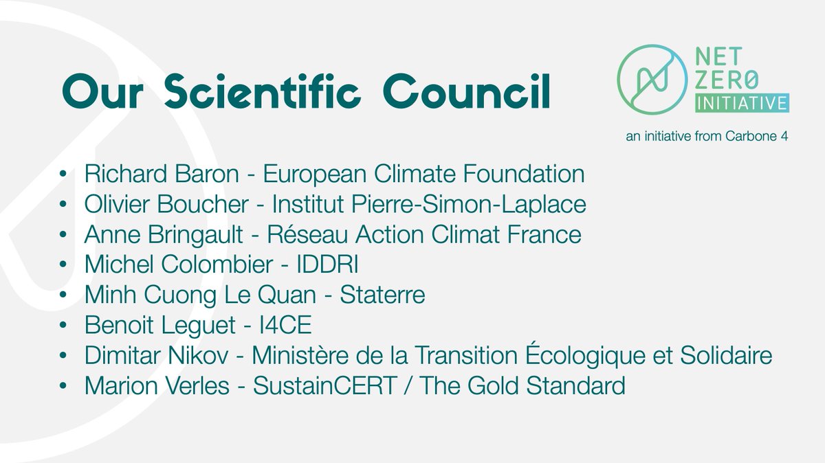 A huge thank you goes to our Scientific Council @_NetZero_