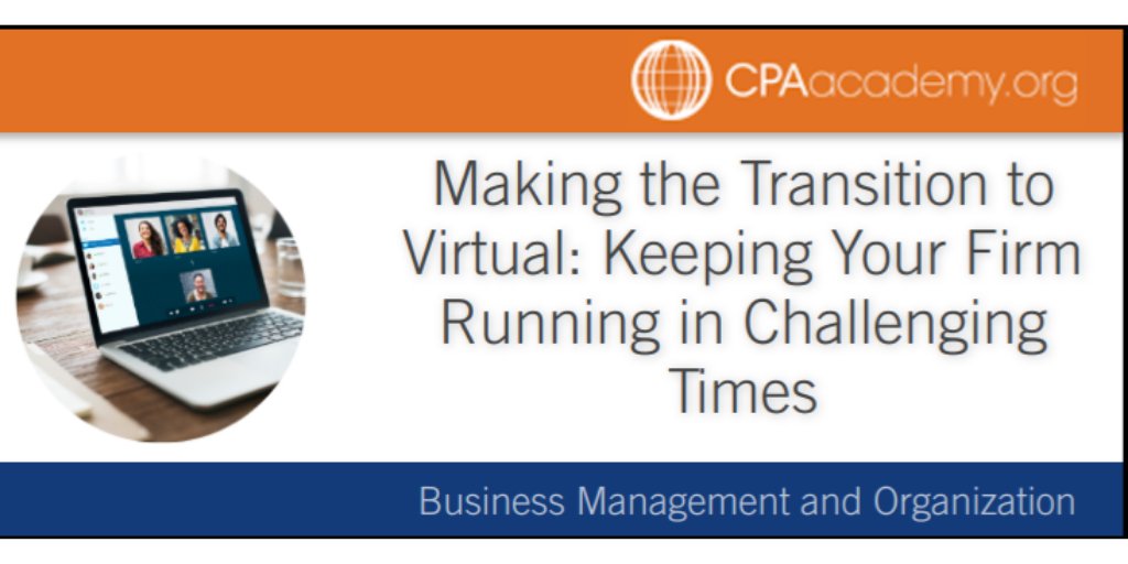 lancecpagroup's tweet image. Join Josh today at 2pm CST for a free CPA Academy webinar! To sign up visit: cpaacademy.org/webinars/a0D2S…

#leadership #virtual #virtualfirm #accounting #advisory